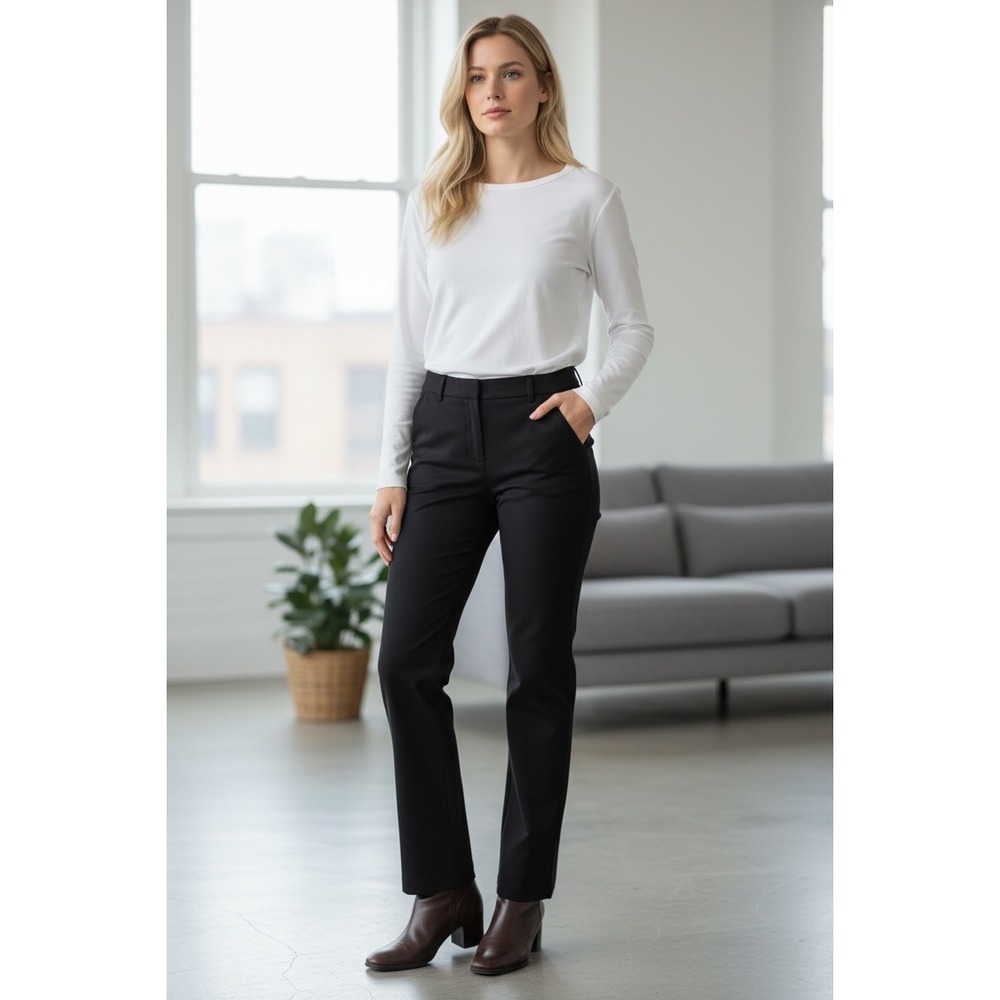 The Limited Womens  Black Dress Pants Drew Flared Career Smart‎ Casual